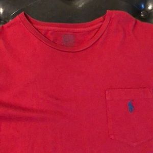 Polo long sleeve tee shirt large